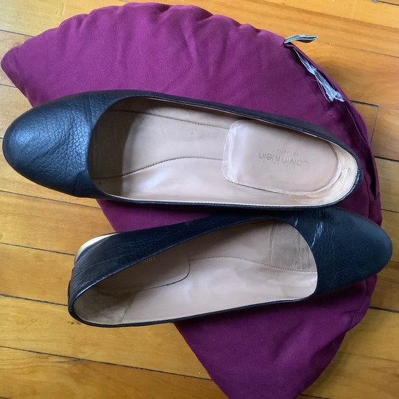 Calvin Klein Collection Black Flats 39 - Picture 1 of 5